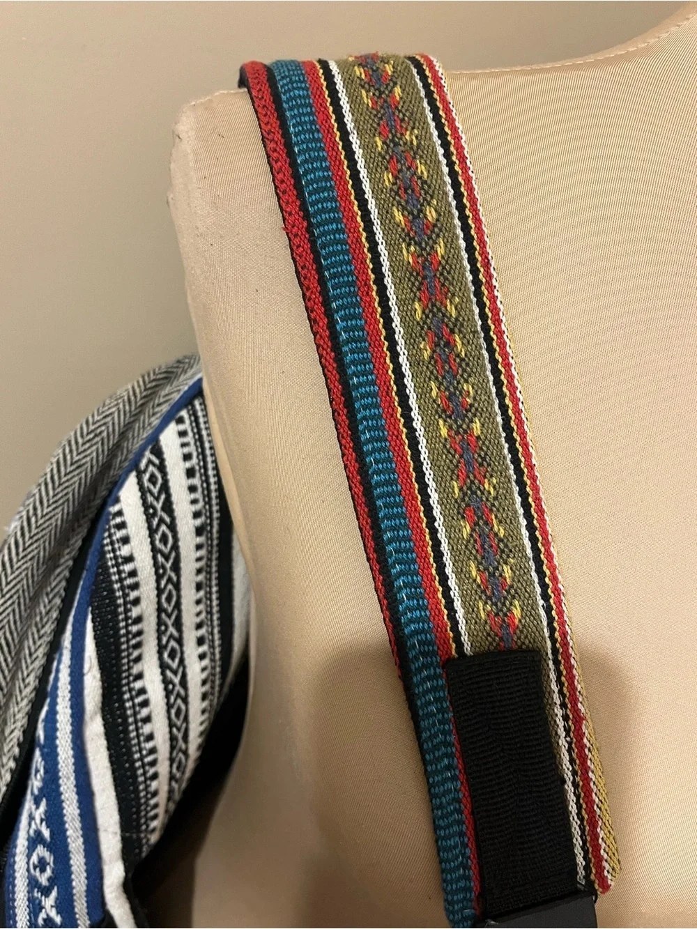 Boho Estes Park Colorado Canvas Backpack - Multicolor